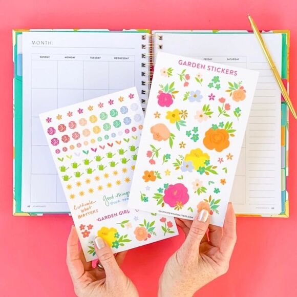 NWT Cultivate What Matters Garden Sticker Pack - Picture 1 of 6